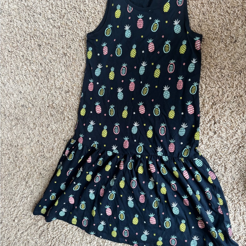 Fox Black Tropical Print Top